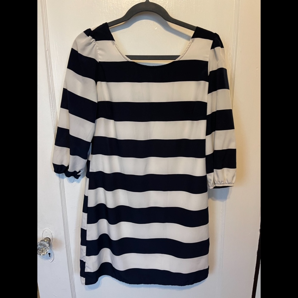 Hello Miss Stripe Shift Dress